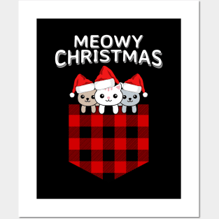 Christmas Cats Posters and Art